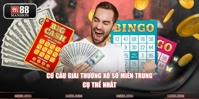 Cơ cấu giải thưởng xổ số miền Trung cụ thể nhất